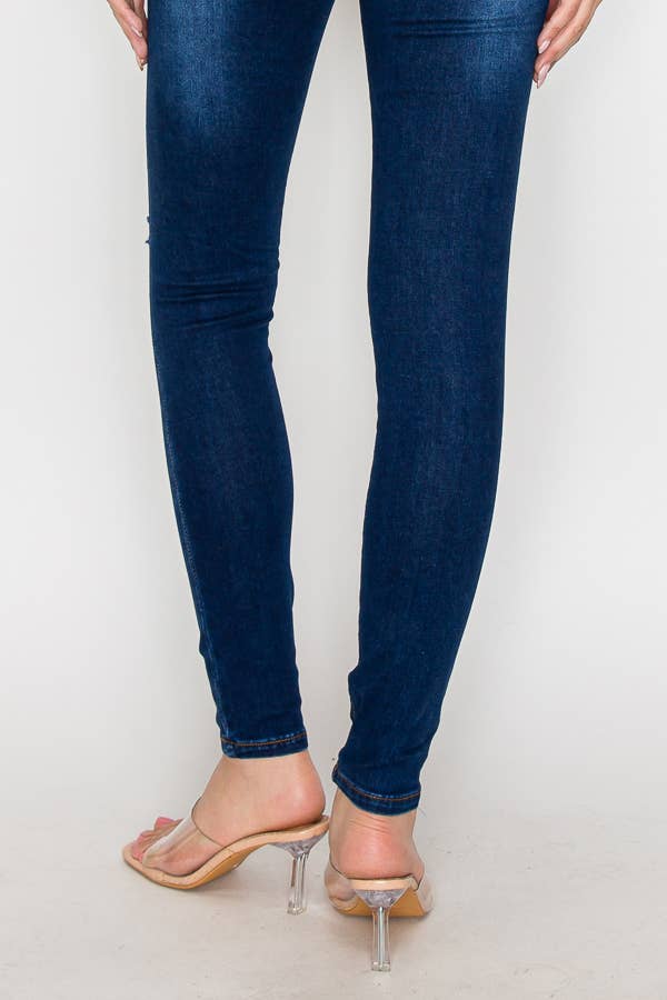 Ripped Blue Skinny Jeans