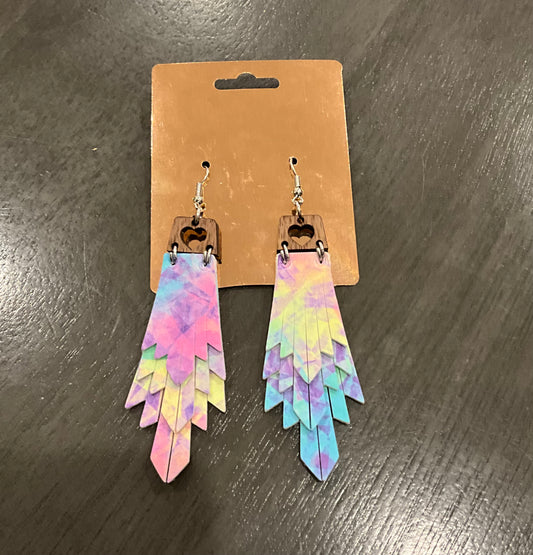 Tie-dye mini chandellier